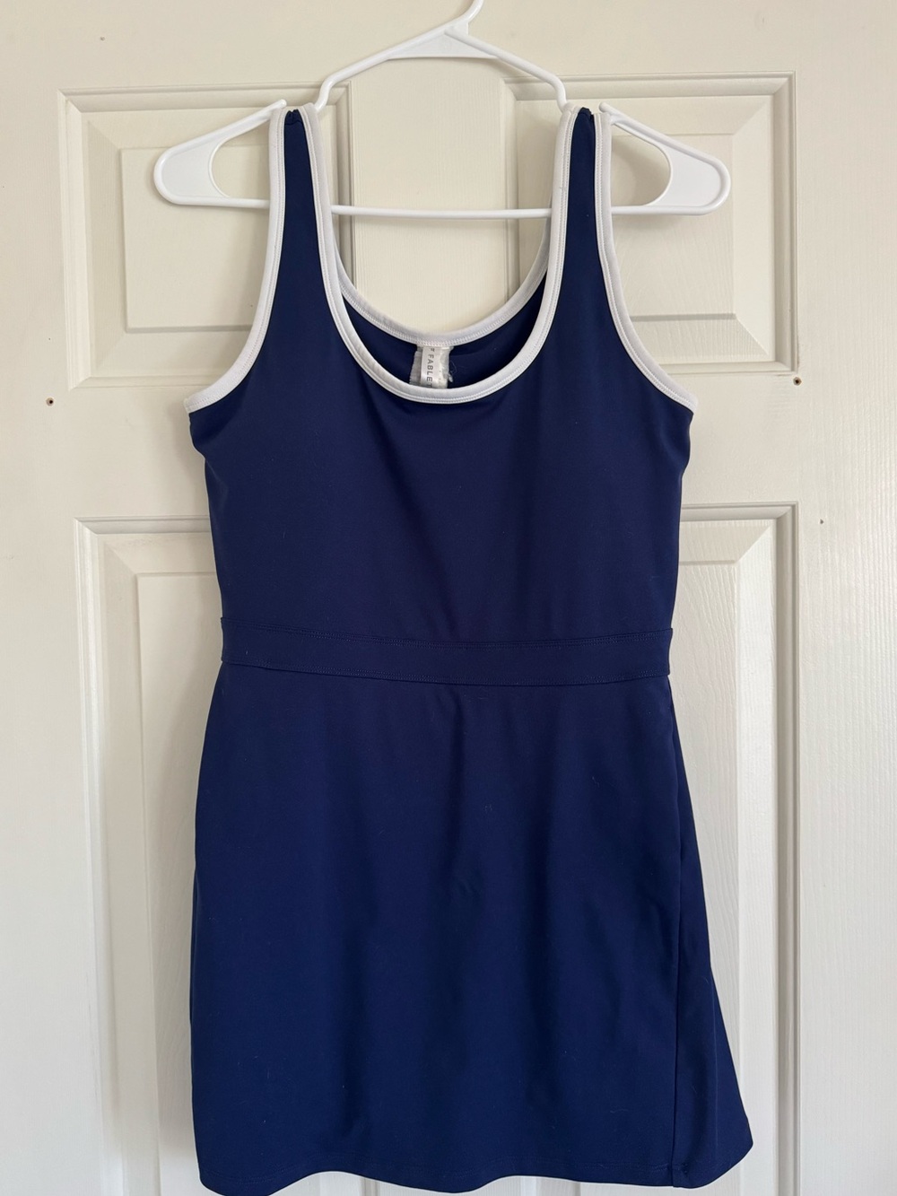 Fabletics Navy Mini Dress with White Trim